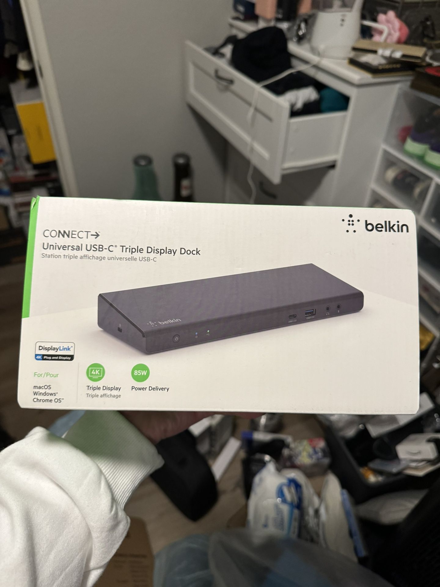 Belkin Triple Display DisplayLink Docking Station Hub with 3 HDMI Ports, 2 DisplayPorts for