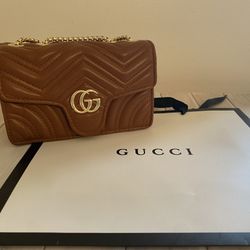 G Cross Over Purse Gold Chain Adjustable 