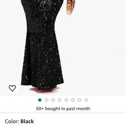 Women Sequin Elegant Sexy One Shoulder Tassel Mermaid Bodycon Cocktail Evening Dress

