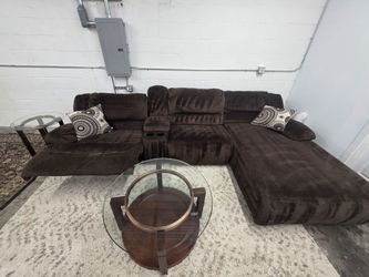 Reclining Microfiber Sectional 
Delivery options available