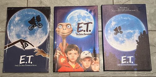 Extra-Terrestrial Canvas Wall Art Set of 3