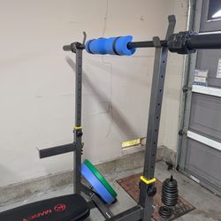 Squat and bench press rack