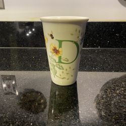 Lenox butterfly meadows initial D travel tumbler