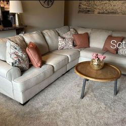 Amici Linen Sectional 2 Piece Sectional 