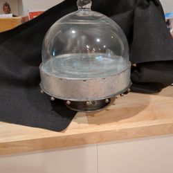 Dessert Stand With Glass Dome 
