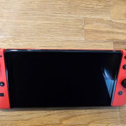 Nintendo Switch Oled Mario Edition With Games.