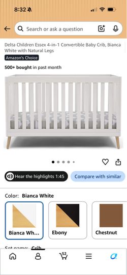 Delta Children Essex 4-in-1 Convertible Baby Crib