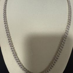 925 Silver Diamond Cut Necklaces ( Length 24)
