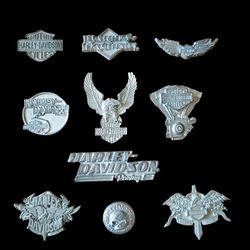 Harley Davidson pins (set of 10)(New old Stock)