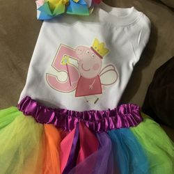 Peppa Pig 5T Party Outfit