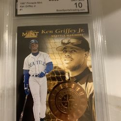 Ken Griffey Gem Mint Pinnacle Card 