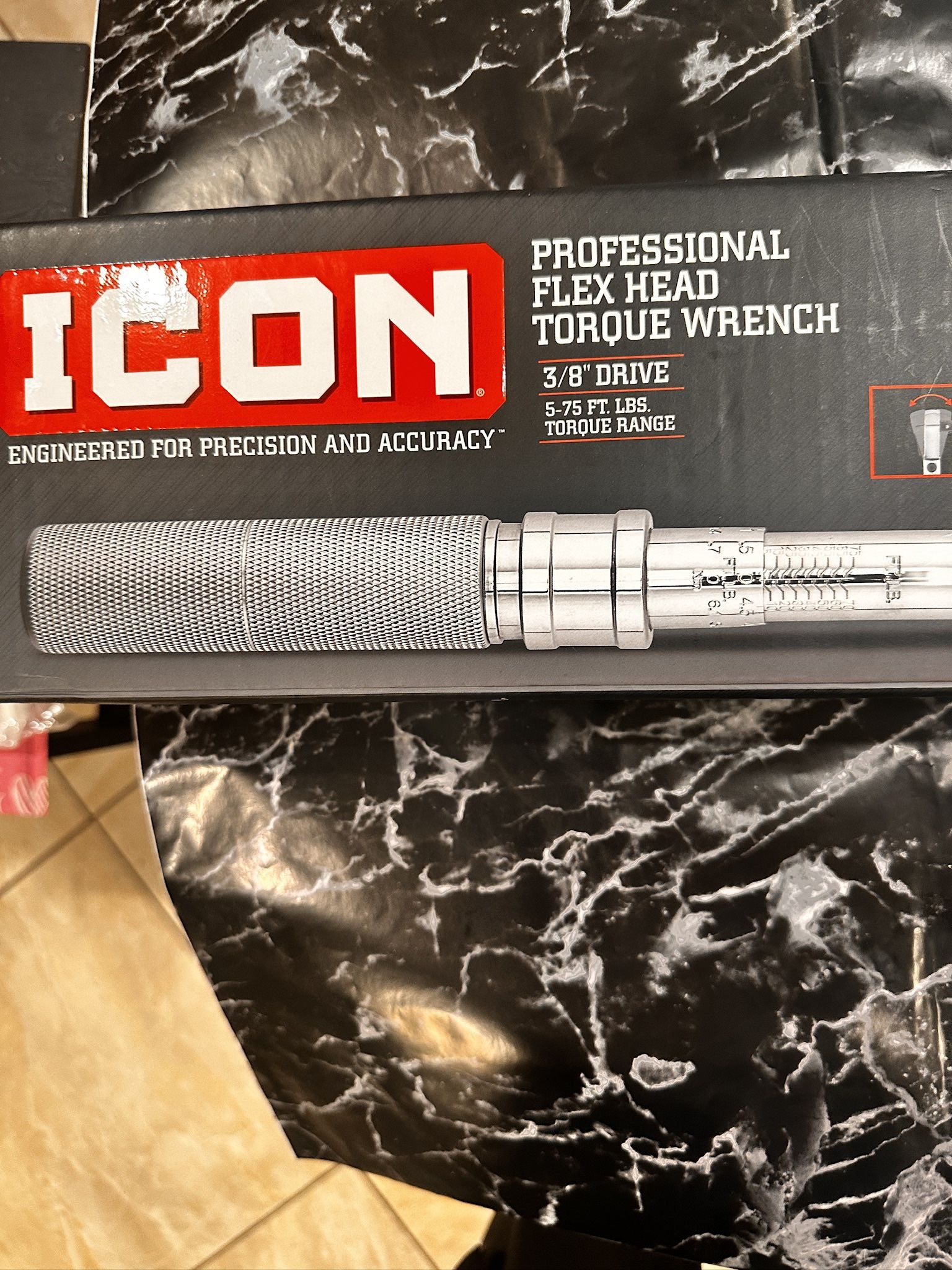 ICON Flex Head 3/8 Drive Torque Wrench- Brand New