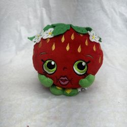 SHOPKINS PLUSH 6"INCH SINGLE STRAWBERRY KISS EMBROIDERED FEET
