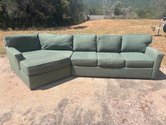 *FREE DELIVERY* Living Spaces Green Sectional