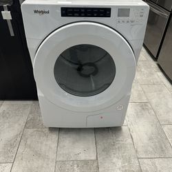 Whirlpool Ventless Electric Dryer 7.4 Cu.ft Capacity Hybrid Heat Pump Drying Program Sensor White 