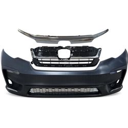 For 2019 2020  Honda Pilot Front Bumper 2021 2022 Complete Set With Grilles and Lights