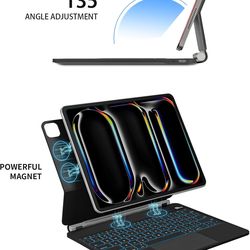 Emoonland Apple Magic Keyboard iPad Pro 11” & Air 4/5/6 Black - Trackpad Backlit