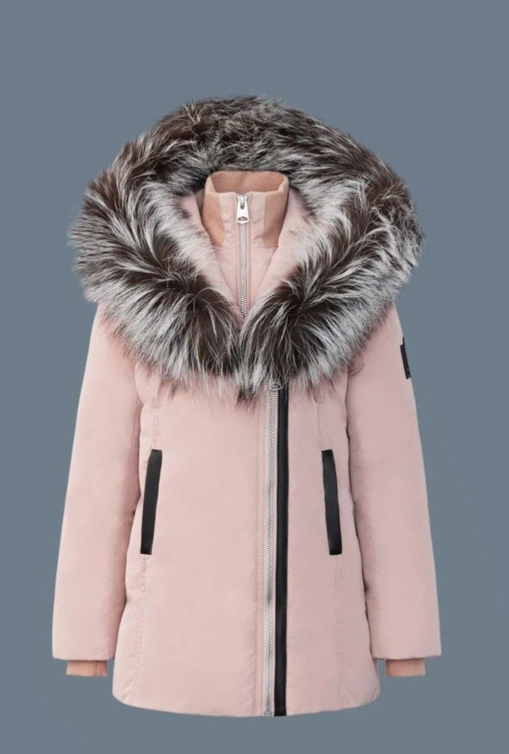 MACKAGE
Kids' Water-resistant Down Leelee Coat In Pink