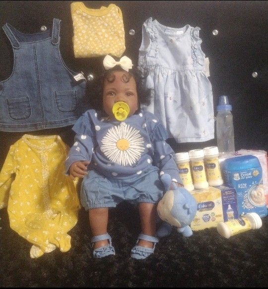 Mommy's Little Sunflower Reborn Baby Bundle