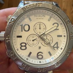 Nixon 51-30 Chrono Watch High Polish/White