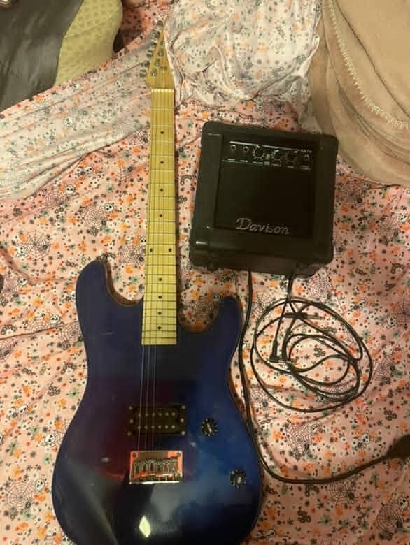 Blue Davison Electric Guitar