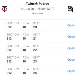 Padres Vs Twins 