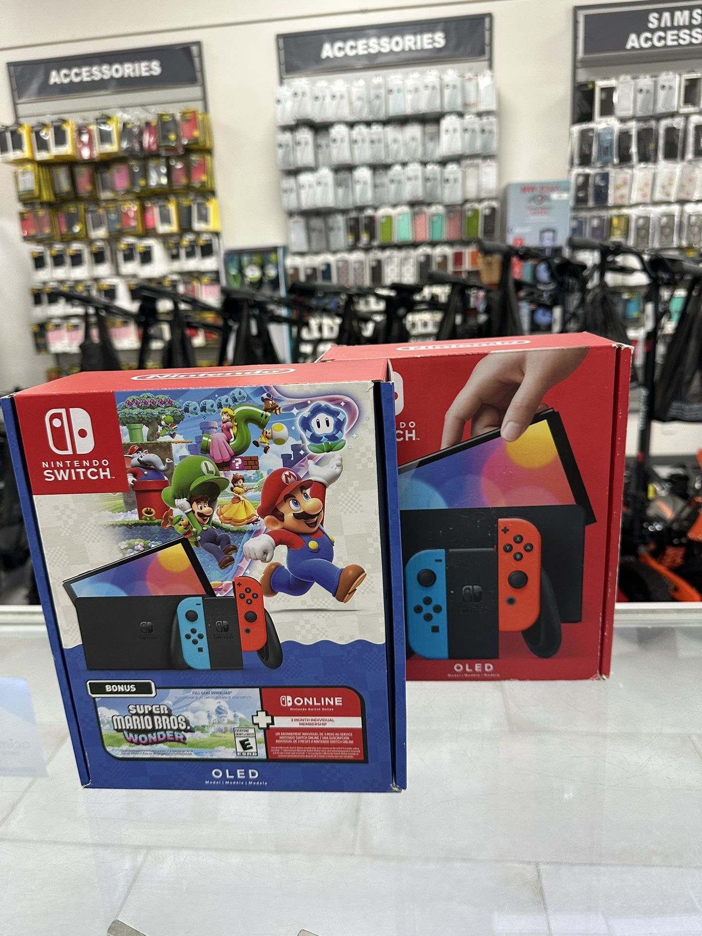 Nintendo Switch OLED Super Mario Bros Bundle! Finance For $50 Down Payment!!