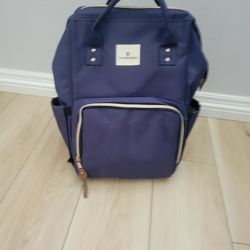 Clean Dark Blue Spacious Diaper/Travel or Laptop Backpack