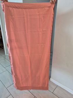 $10 Coral Blackout Curtains