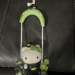 Hello Kitty Blue Sky Clayworks St Patty Ceramic