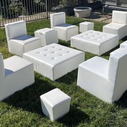 Outdoor Party Event Furniture Off White READ DEACRIPTION
