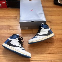 Travis Scott Jordan 1 “Fragments” Size 10👟 No Box❎ $200💰