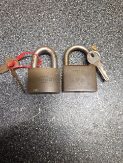 Vintage padlocks  one is from Italy