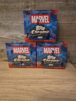 2025 Topps Chrome Marvel Sapphire Hobby Box (3 AVAILABLE)