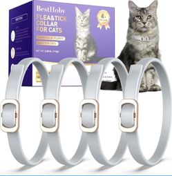 Flea and Tick Collar for Cats (4 Pack)