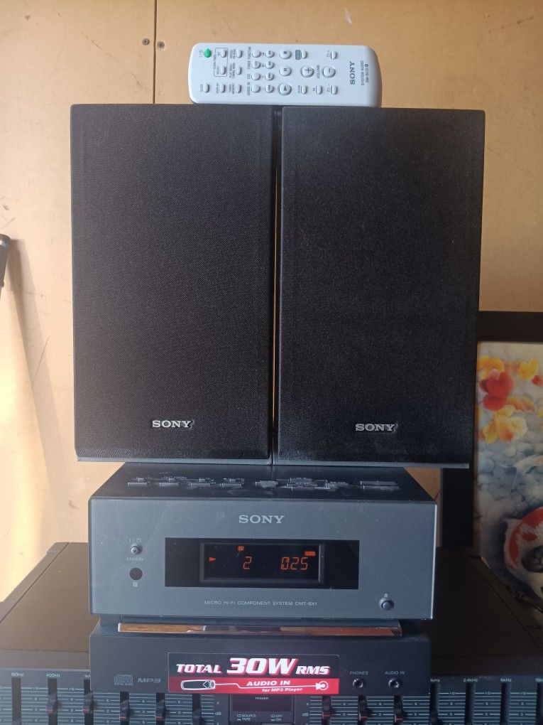 Sony Hcd-cbx1 Micro Hi-fi Component System CD Player Receiver Mp3