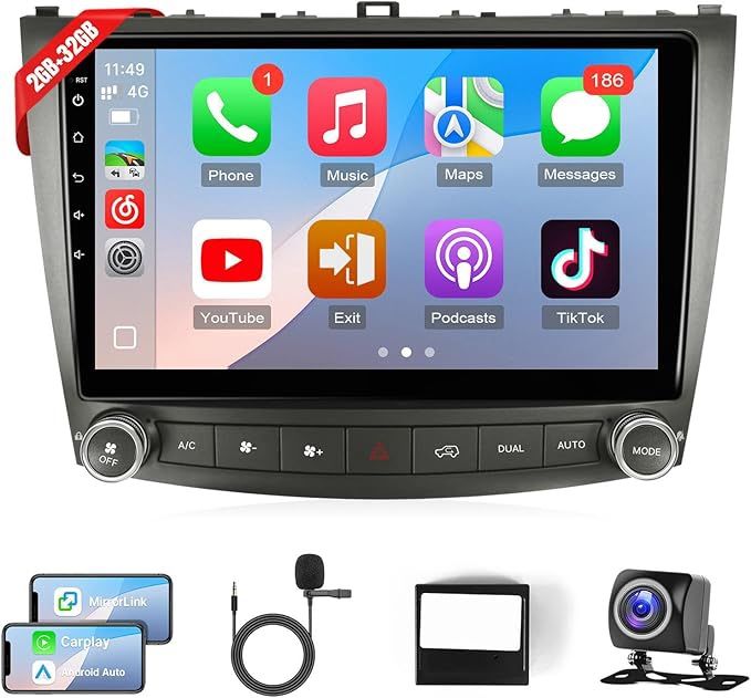Android Car Radio for Lexus IS250 IS300 IS(contact info removed)-2012 Stereo