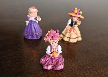 Set of 3 Madame Alexander Porcelain Figurines