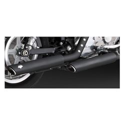 Vance & Hines 3" Round Twin Slash Slip-On Mufflers For Harley Sportster 2004-2013