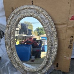 Vintage New Home Interiors And Gifts Oval Framed Mirror