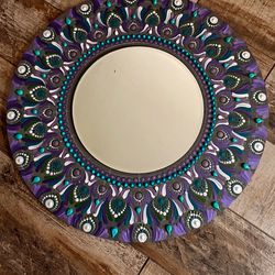 20” Mandala With 10” Beveled Mirror
