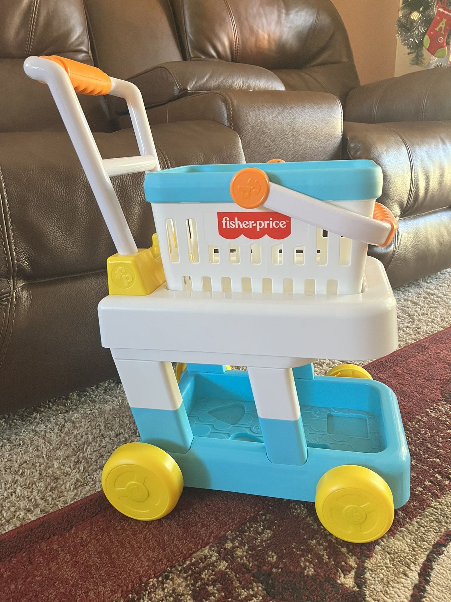 Fisher Price Grocery Cart W/ Basket