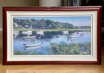 Ruth Mayer painting from her Laguna Beach gallery