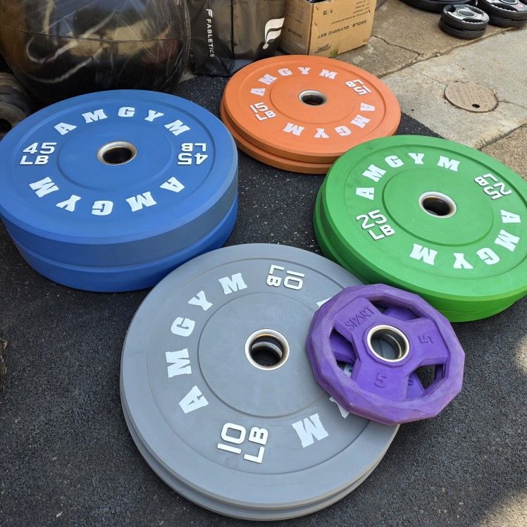 Olympic Bumper Plate Weight Set