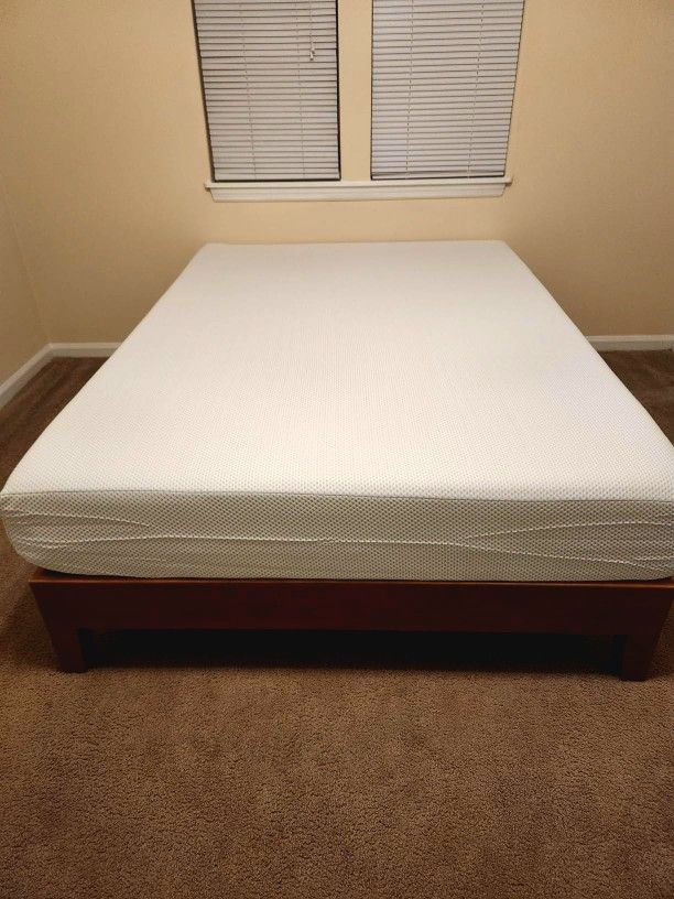 Queen Bed Frame and Mattress