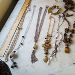 Jewelry,  Metal, Beads, Stone, Plastic