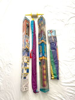 Brand new in the packages (KITES) brand 76” and 50” and other kites
