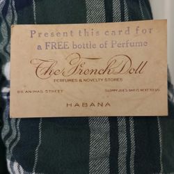 The French Doll Perfumes And Novelty Card