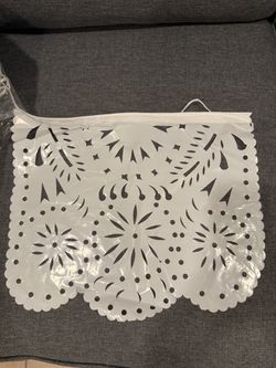 White Papel Picado