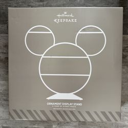 Mickey Mouse Ears Hallmark Keepsake Year of Disney Magic Ornament Display Stand